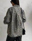 Elegant Leopard Print Jacket