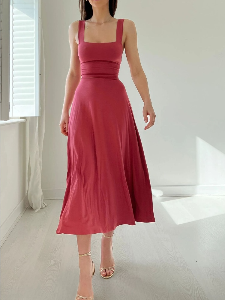 Stylish Reversible Midi Dress for Women