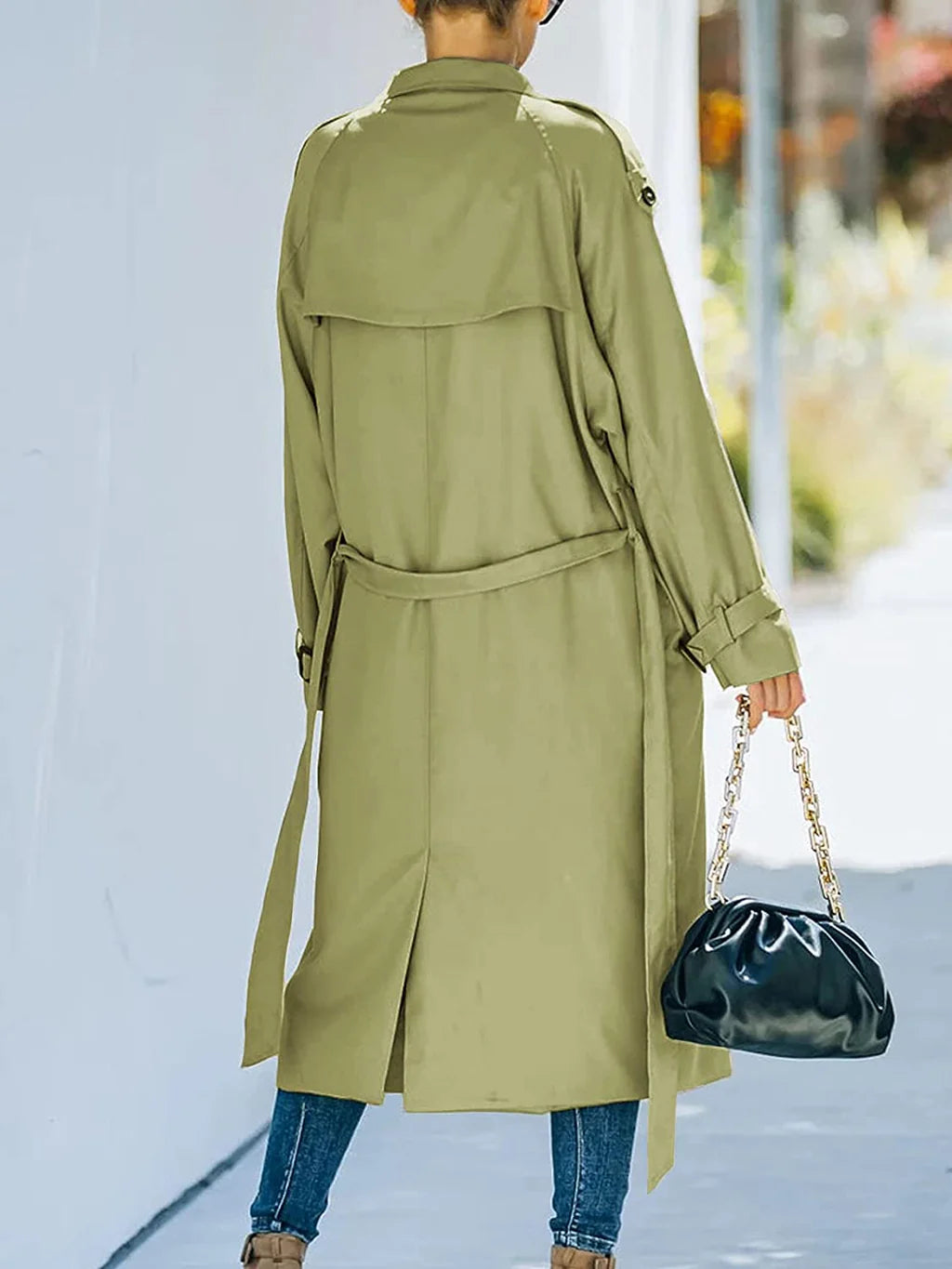 Women's Double-Breasted Trench Coat