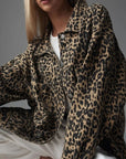 Elegant Leopard Print Jacket