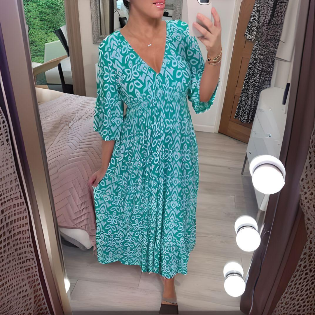 Free Spirit Maxi Dress with Tiered Boho Layers