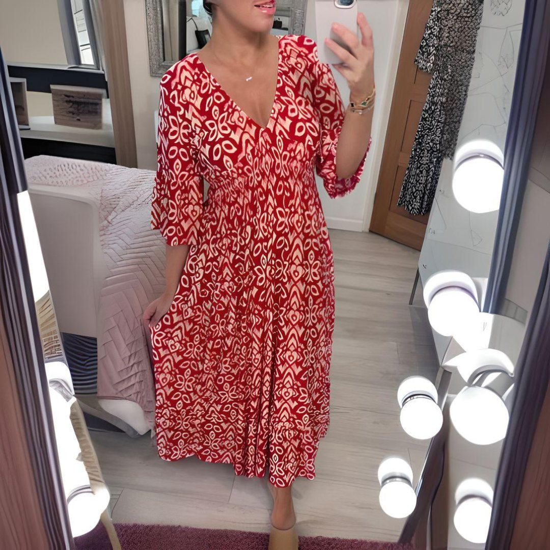 Free Spirit Maxi Dress with Tiered Boho Layers