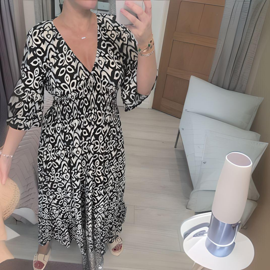 Free Spirit Maxi Dress with Tiered Boho Layers