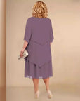 Refined Drape Midi Style Dress