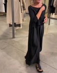 Solid color top suspender dress two piece set