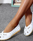 Soft Leather Moccasins with Airy Design