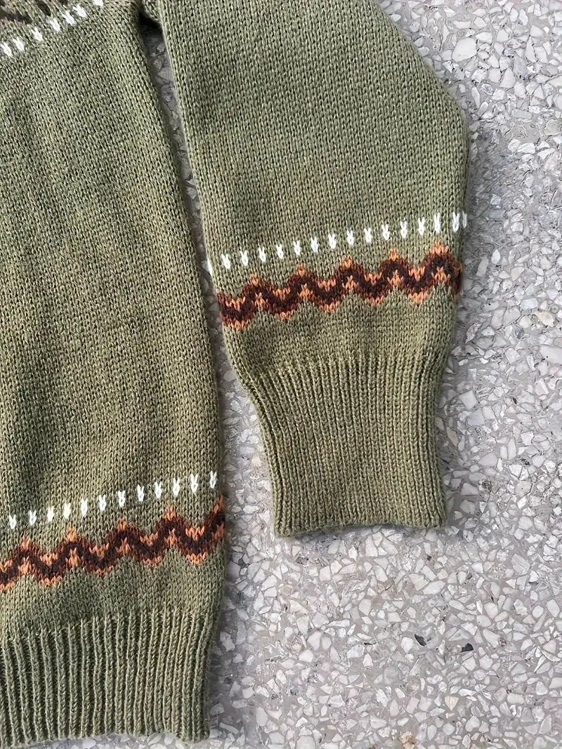 Traditional Icelandic Knit Lopapeysa Sweater