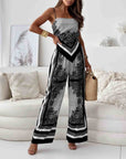 Trendy Lace-Up Vest Two-Piece Outfit
