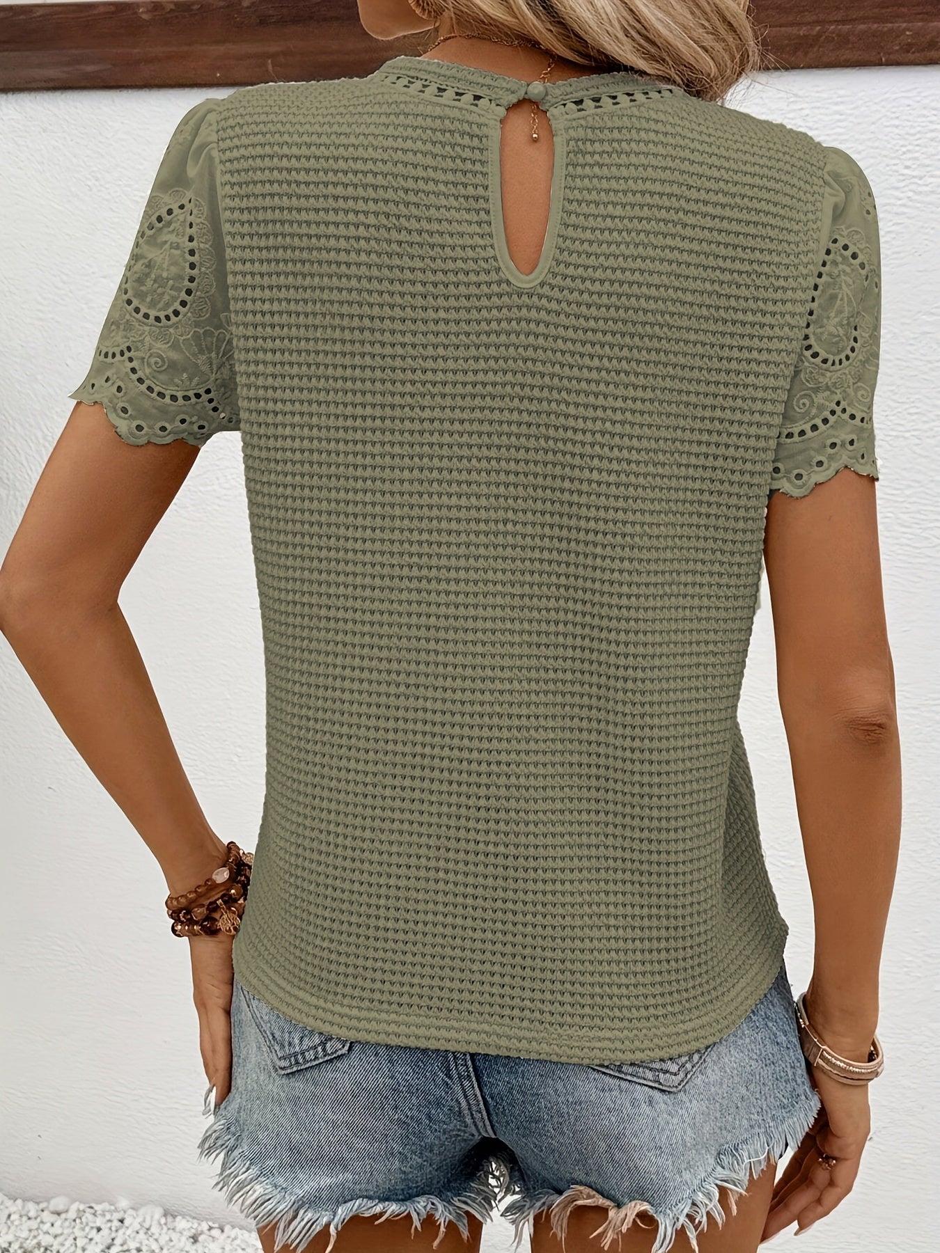 Elegant Women'S Crew Neck Top