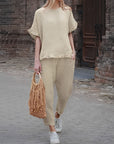 Casual Long-Sleeved Two-Piece Set
