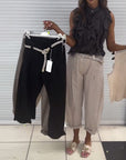 Soft Feel Ruffle Top with Elegant Drape