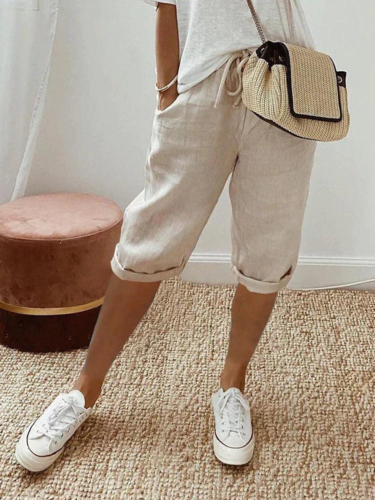 Linen and Cotton Shorts