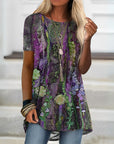 Elegant Floral Multicolour Women's Blouse