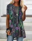 Elegant Floral Multicolour Women's Blouse