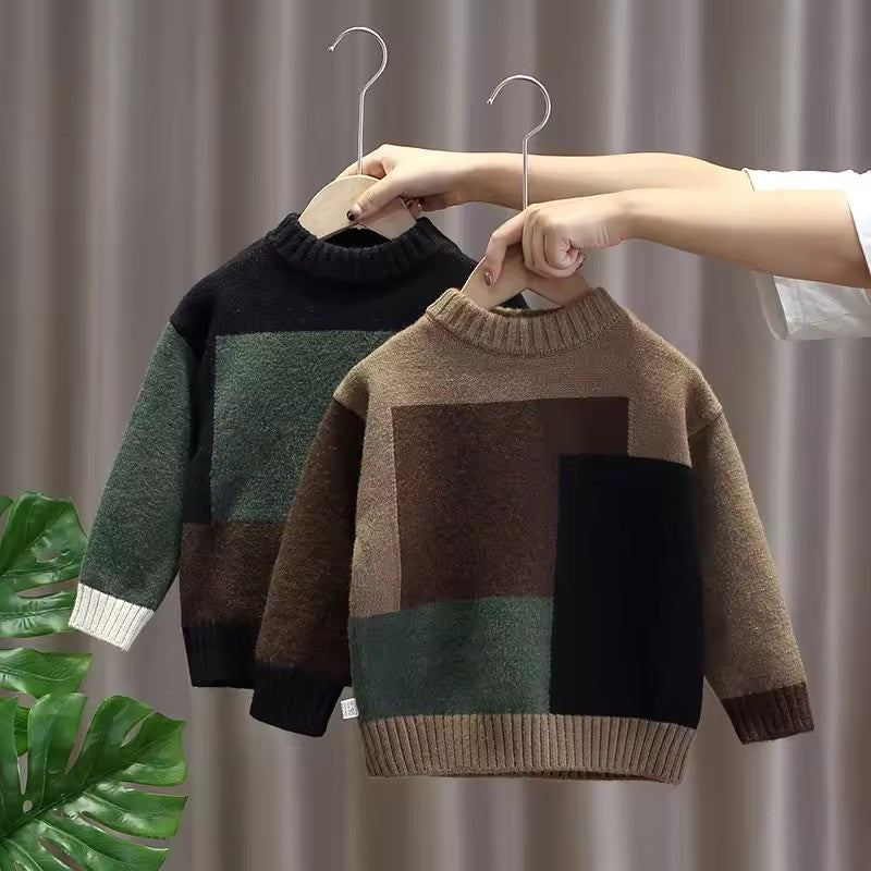 Kids Warm Wool Knit Sweater