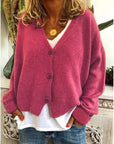 Comfortable Relaxed Fit Knit Cardigan