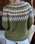 Vintage Style Icelandic Sweater for Cozy Days