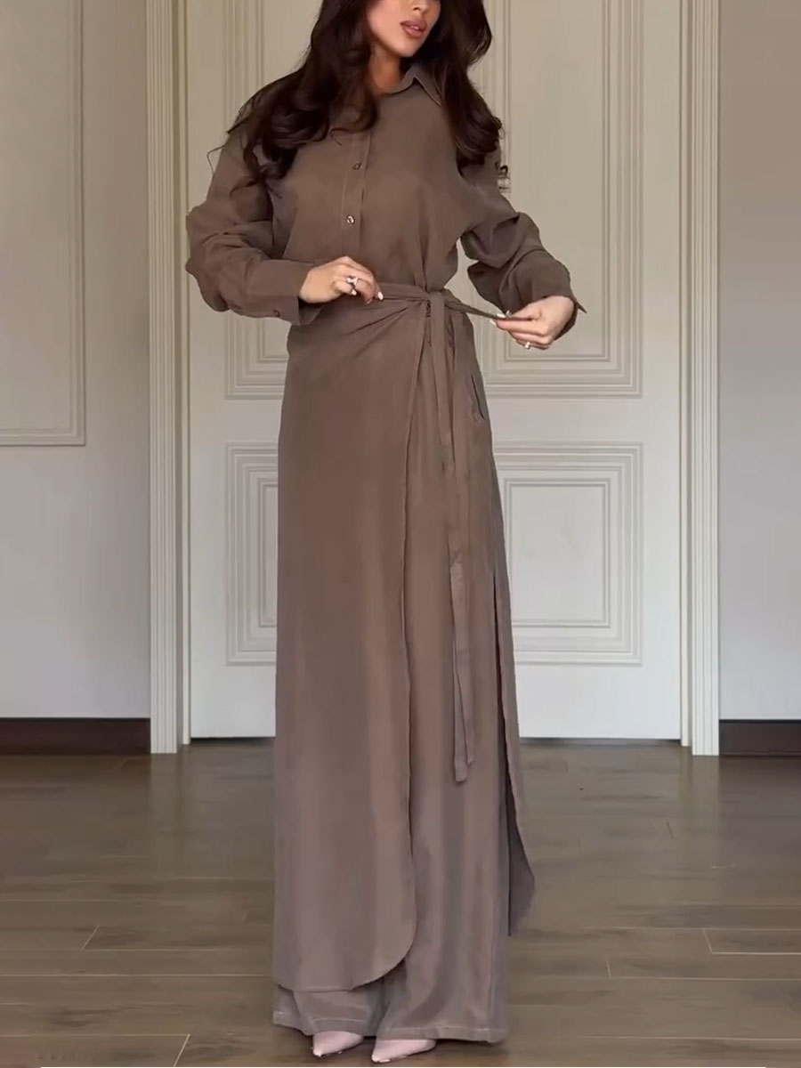 Stylish Shirt and Skirt Pants Co-ord Set