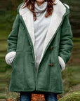 Warm Hooded Coat with Fleece Lining
