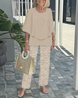 Mid-Sleeve Set Two-Piece