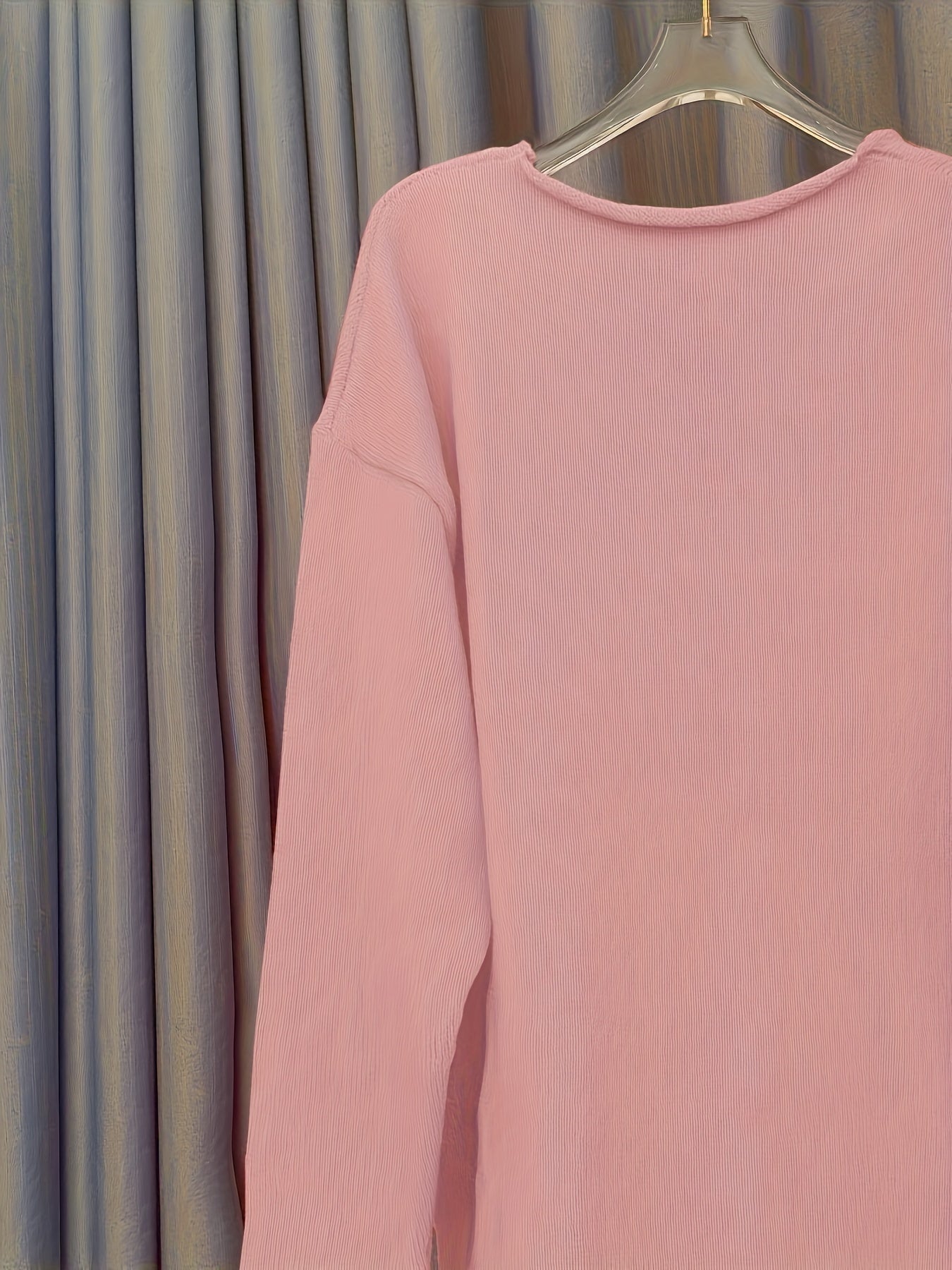 Women’s Plus Size V-Neck Knit Sweater