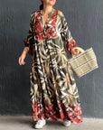 Loose Printed Vacation Dress