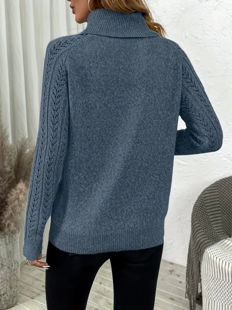 Cable Knit Turtle Neck Sweater