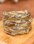 Antique Gold Boho Statement Ring