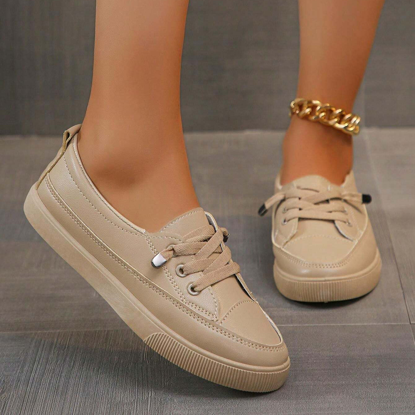 Elegant Women's Slip-On Sneakers – Stylish & Comfortable