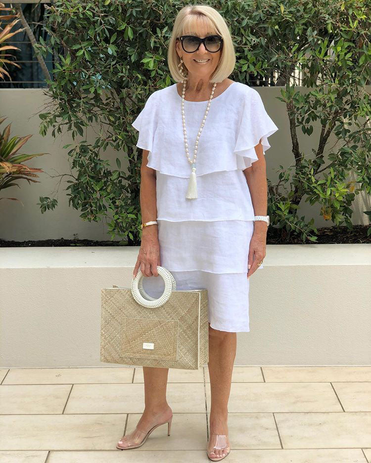 Dreamy Drape Flowy Midi Dress