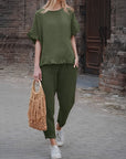 Casual Long-Sleeved Two-Piece Set