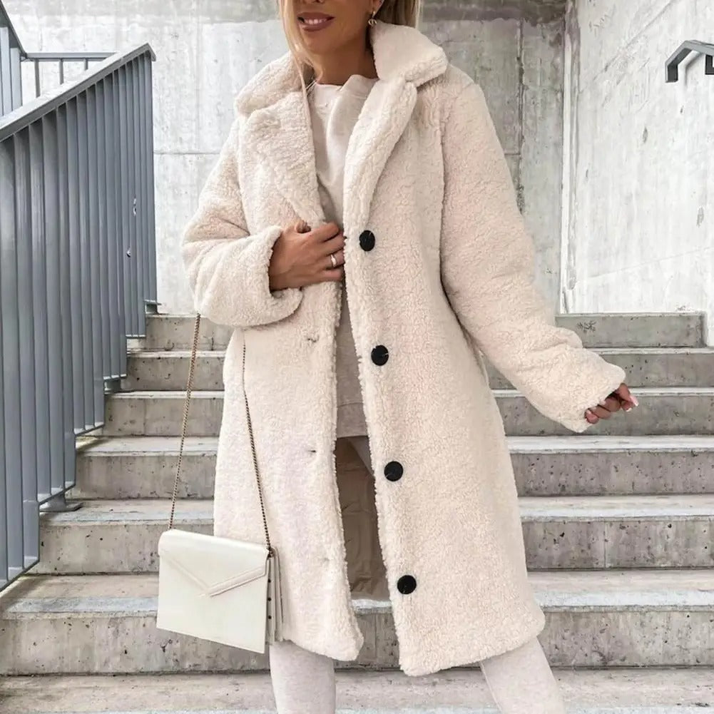 Cozy Women's Longline Wool Coat