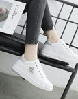 Fashionable PU Leather Platform Shoes