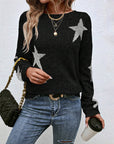 Fashionable Five-Pointed Star Sweater