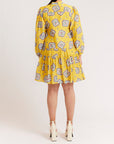 Printed Loose Pleated Dress