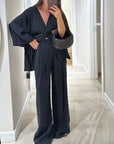 Comfortable V-Neck Casual Two-Piece Set