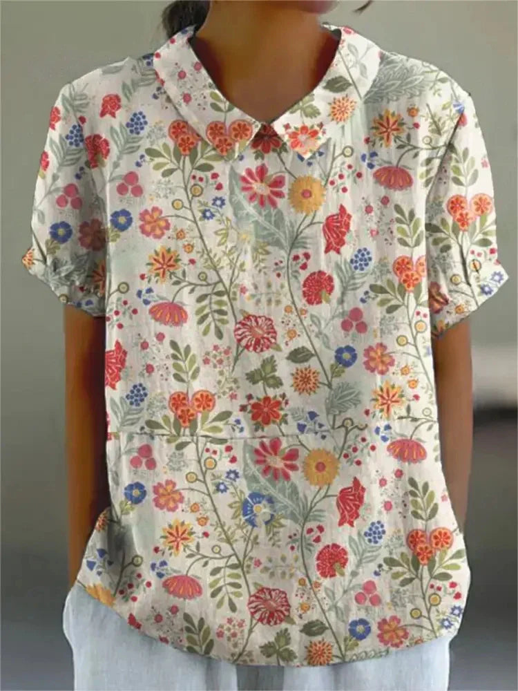 Lightweight Floral Print Shirt