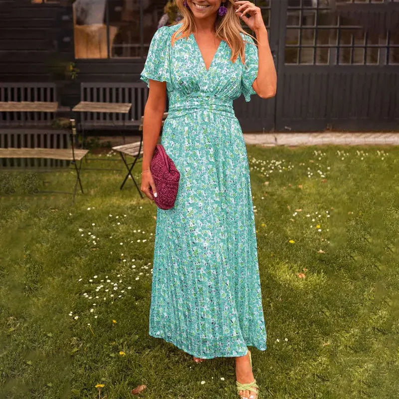 Petal Tone Flowy Midi Dress