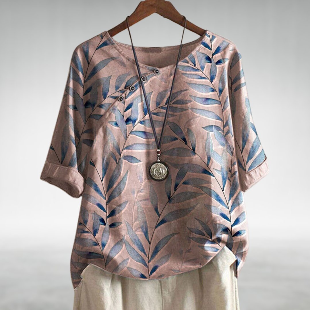 Casual Relaxed Floral Women's Blouse
