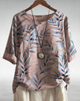 Casual Relaxed Floral Women's Blouse