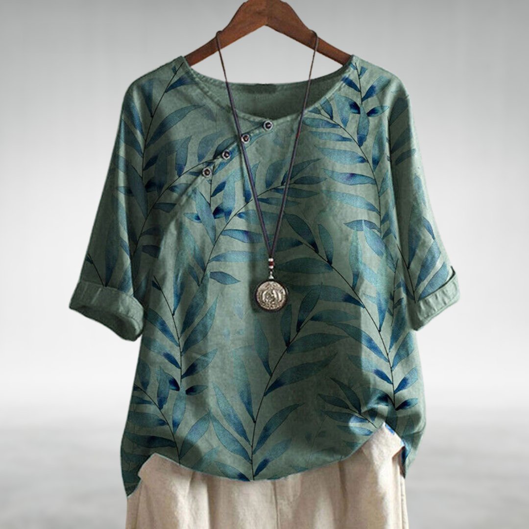 Casual Relaxed Floral Women's Blouse