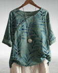 Casual Relaxed Floral Women's Blouse