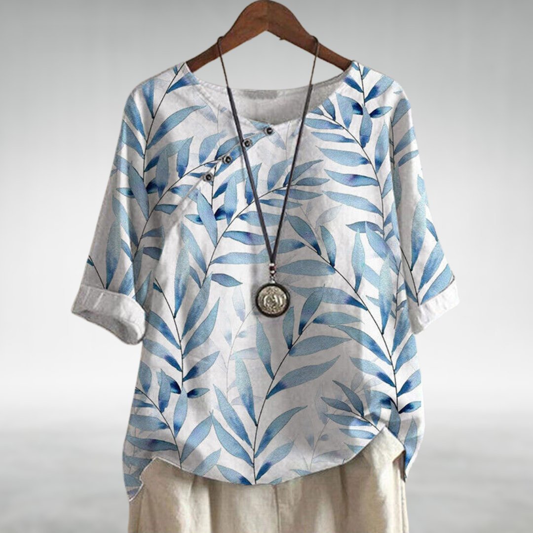 Casual Relaxed Floral Women's Blouse