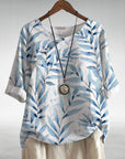 Casual Relaxed Floral Women's Blouse