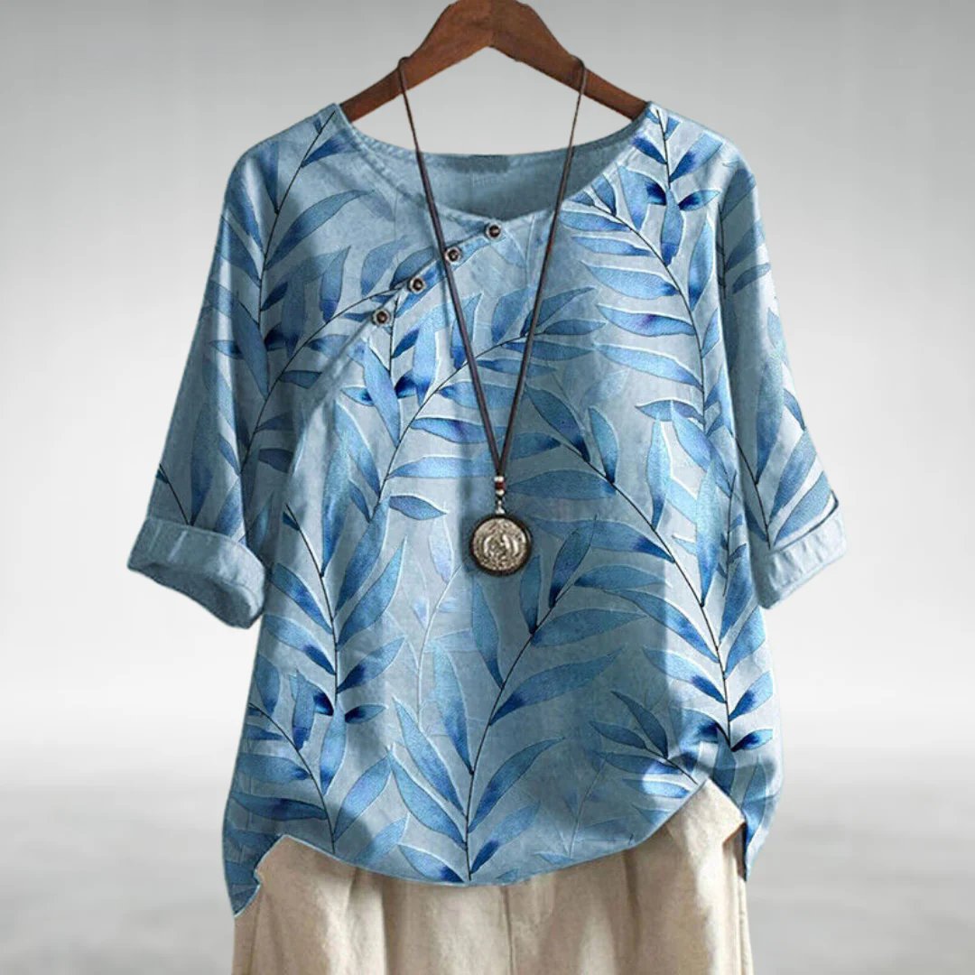 Casual Relaxed Floral Women's Blouse