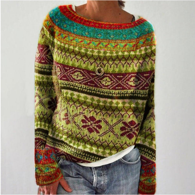 Sweater with Fair Isle pattern