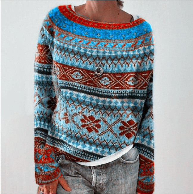 Sweater with Fair Isle pattern