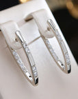 Zirconia Gold Earrings with Brilliant Shine