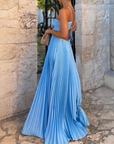 Summer Glow Halter Maxi Dress