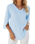Modern V Neck Blouse Design